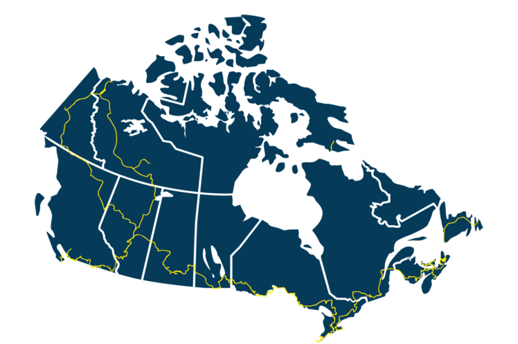 mapa canada